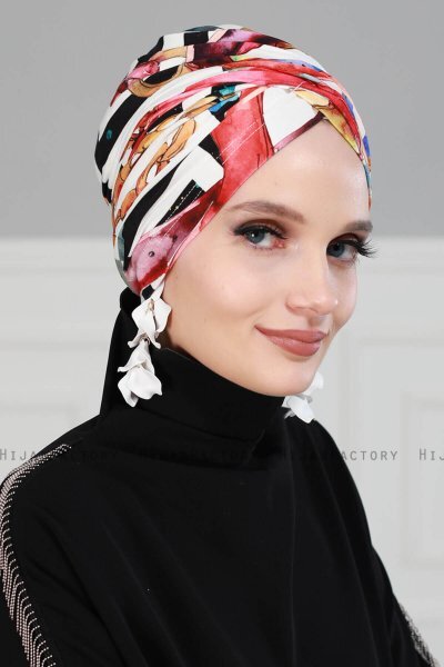 Fiona - Turban En Coton Alis