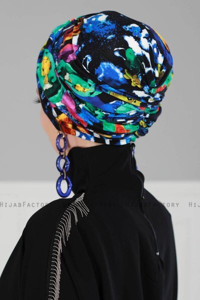 Fiona - Turban En Coton Galaxy