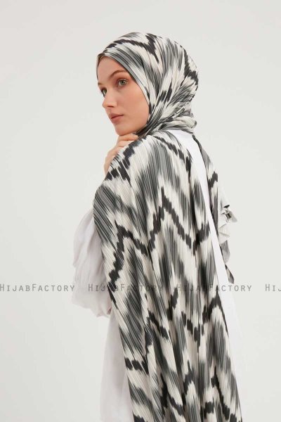 Tansu - Hijab À motifs Anthracite