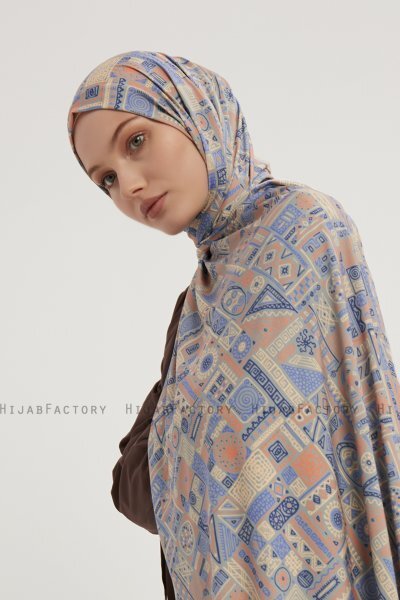 Gulya - Hijab À motifs Orange