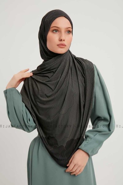 Fadime - Hijab À motifs Smoked
