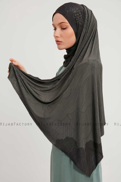 Fadime - Hijab À motifs Smoked
