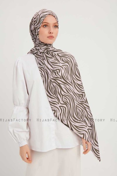 Hafiz - Hijab À motifs Beige