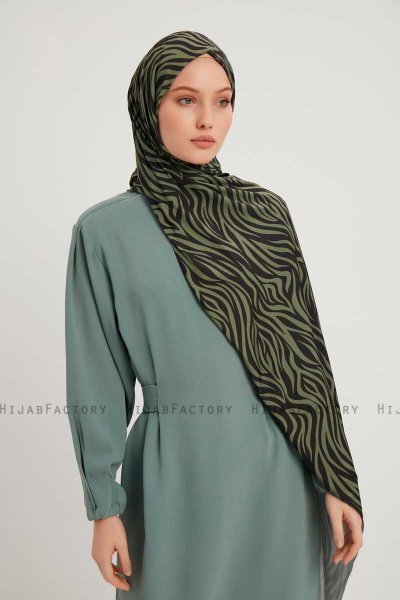 Hafiz - Hijab À motifs Vert