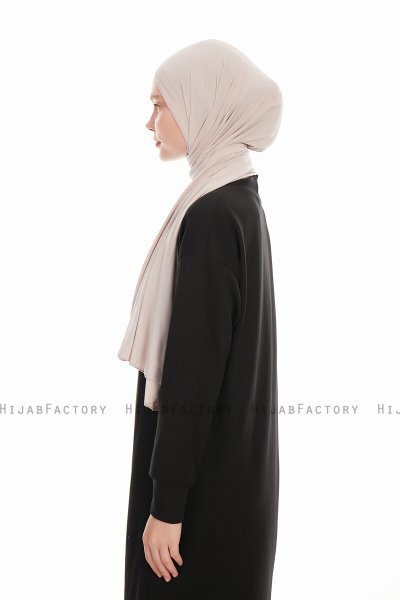Farah - Hijab Jersey Gris Clair