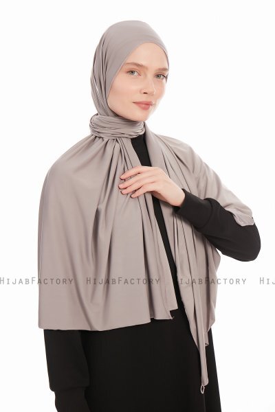 Farah - Hijab Jersey Gris