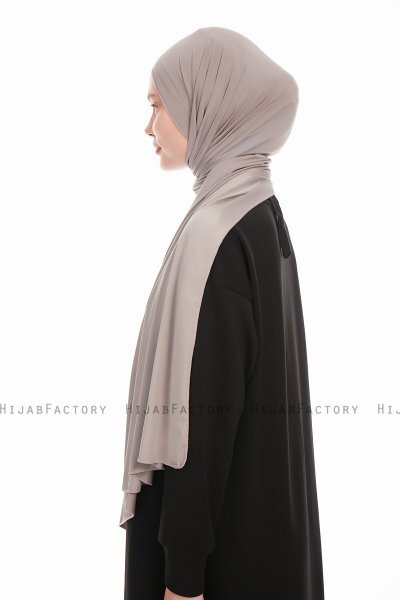 Farah - Hijab Jersey Gris