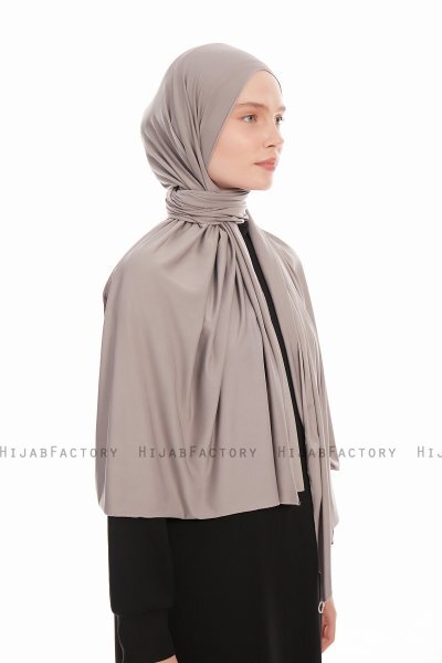 Farah - Hijab Jersey Gris