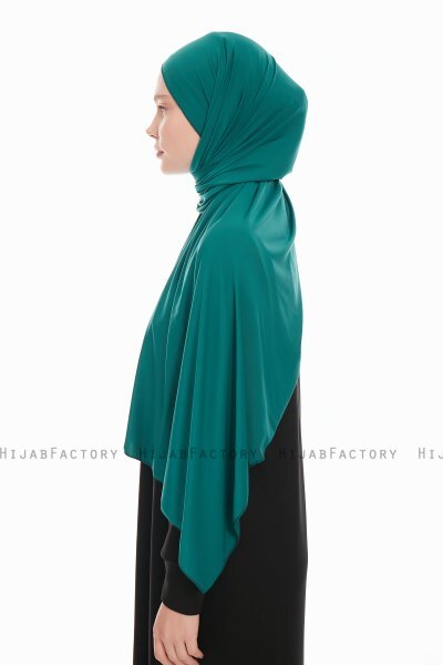 Farah - Hijab Jersey Vert Foncé
