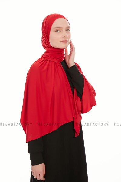 Farah - Hijab Jersey Bordeaux