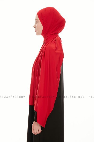 Farah - Hijab Jersey Bordeaux