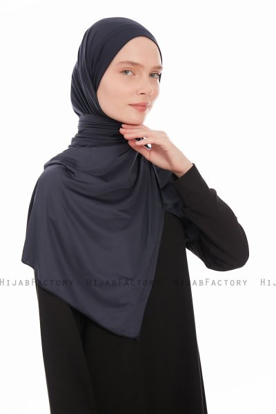 Farah - Hijab Jersey Bleu Marin
