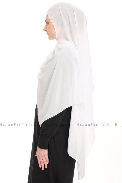 Chiffon Hijab - Blanc