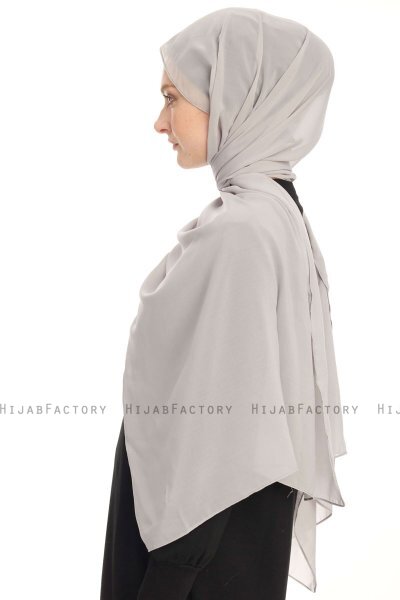 Chiffon Hijab - Gris