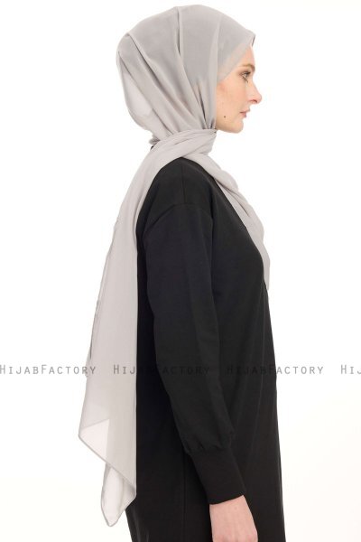 Chiffon Hijab - Gris