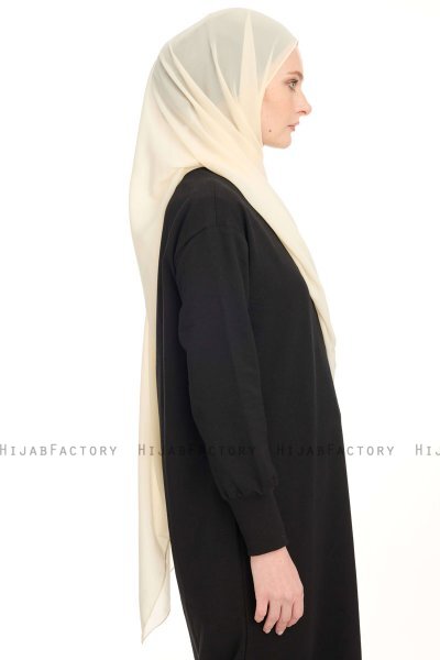 Chiffon Hijab - Beige Clair