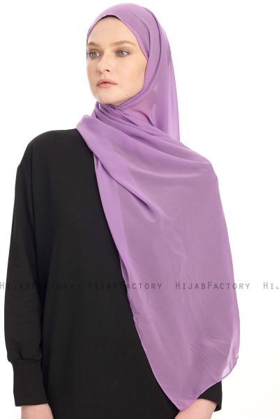 Chiffon Hijab - Violet Clair
