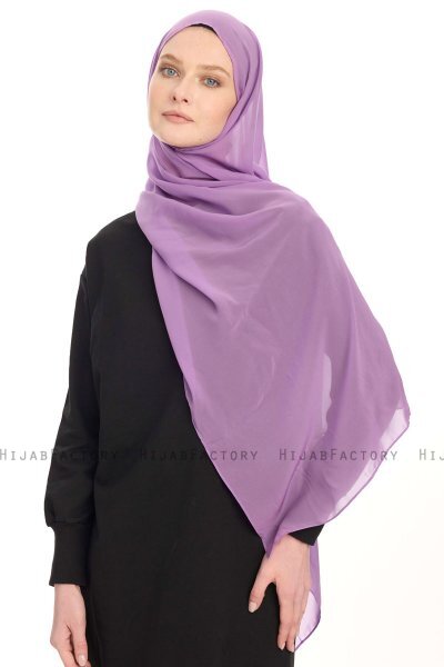 Chiffon Hijab - Violet Clair