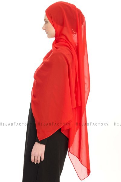Chiffon Hijab - Rouge