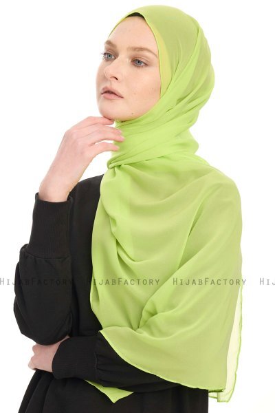 Chiffon Hijab - Vert Clair