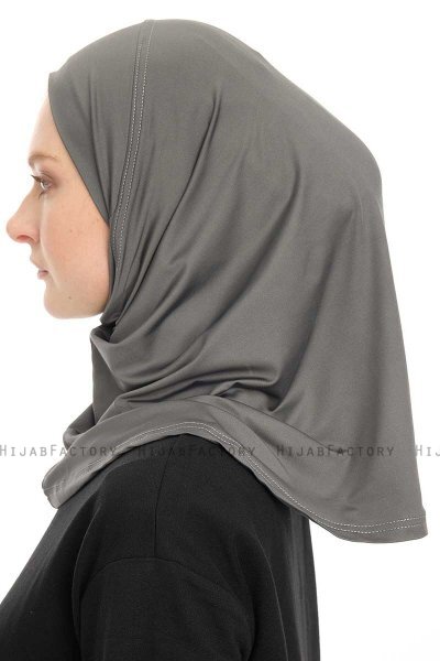 Yazmin - Hijab Amira Gris Foncé Ready To Wear