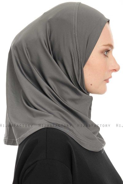 Yazmin - Hijab Amira Gris Foncé Ready To Wear