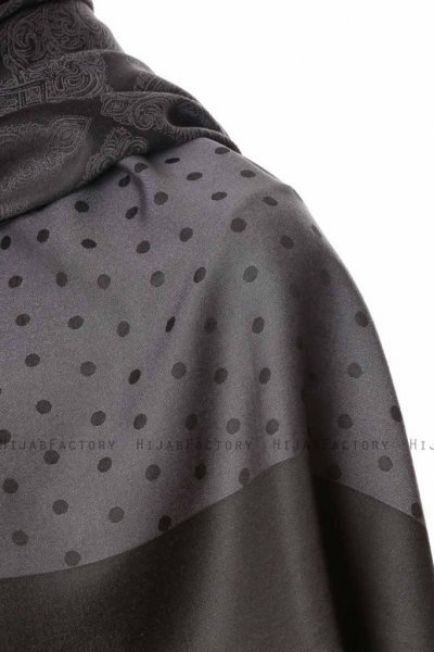 Alev - Hijab A Motifs Noir