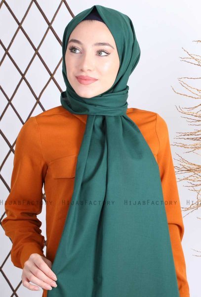 Alida - Hijab Coton Vert Foncé - Mirach