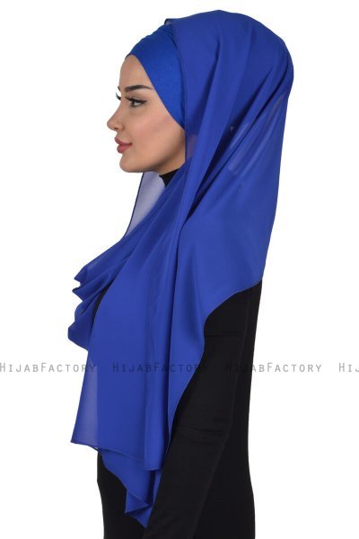 Alva - Hijab & Bonnet Pratique Bleu