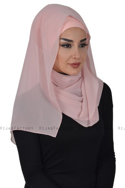 Alva - Hijab & Bonnet Pratique Vieux Rose