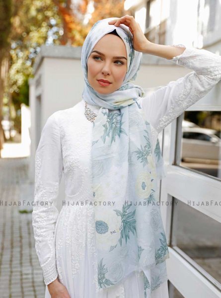 Alzira - Hijab à Motifs Jaune - Sal Evi