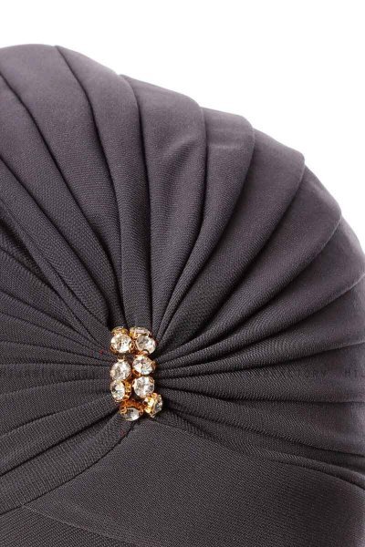 Arwa - Turban Crepe Chiffon Anthracite - Sehr-i Sal