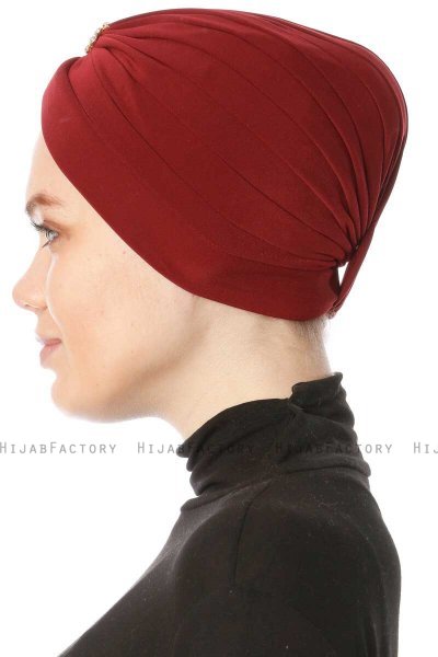 Arwa - Turban Crepe Chiffon Bordeaux - Sehr-i Sal