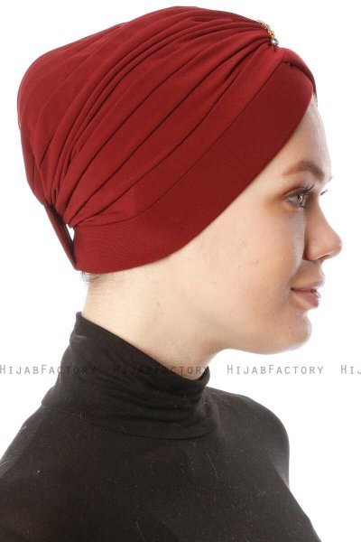 Arwa - Turban Crepe Chiffon Bordeaux - Sehr-i Sal