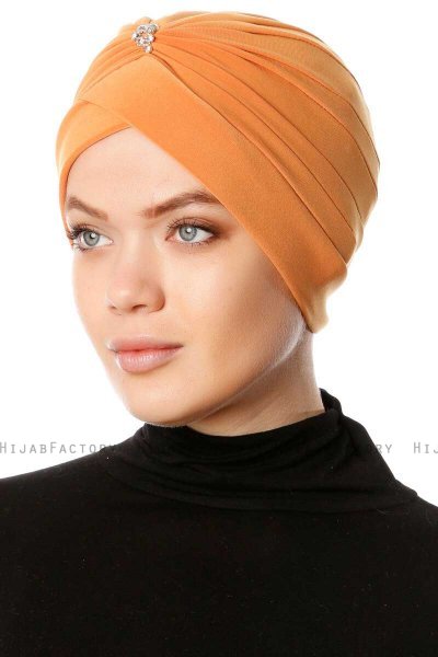 Arwa - Turban Crepe Chiffon Orange - Sehr-i Sal