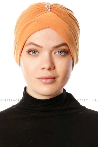 Arwa - Turban Crepe Chiffon Orange - Sehr-i Sal