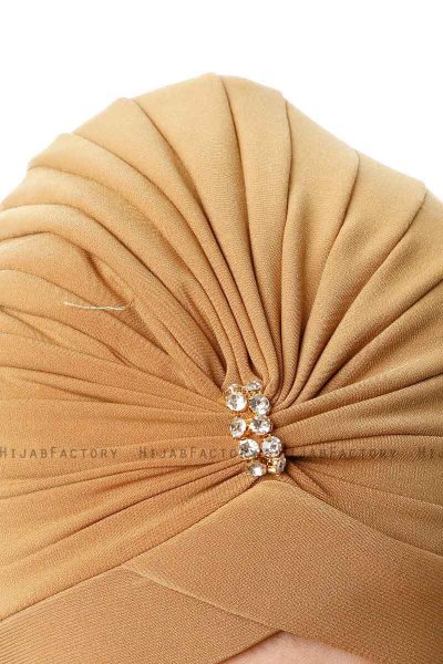 Arwa - Turban Crepe Chiffon Moutarde - Sehr-i Sal