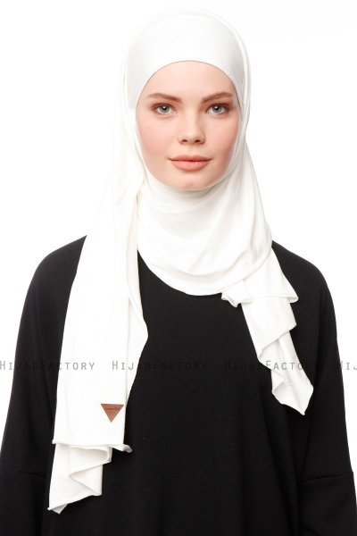 Asya - Hijab Pratique Viscose Crème