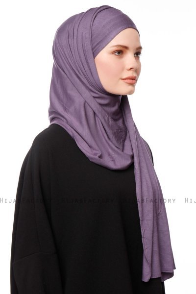 Asya - Hijab Pratique Viscose Violet