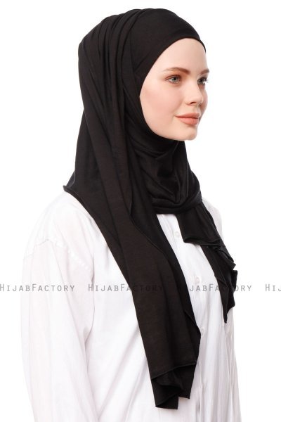 Asya - Hijab Pratique Viscose Noir