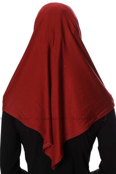 Ava - Hijab Al Amira Bordeaux One-Piece - Ecardin