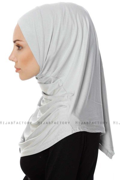 Ava - Hijab Al Amira Gris Clair One-Piece - Ecardin