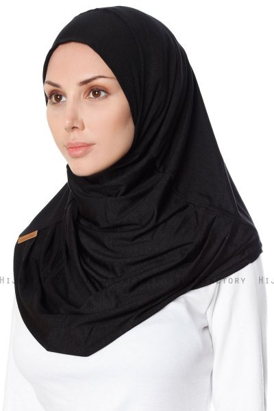Ava - Hijab Al Amira Noir One-Piece - Ecardin