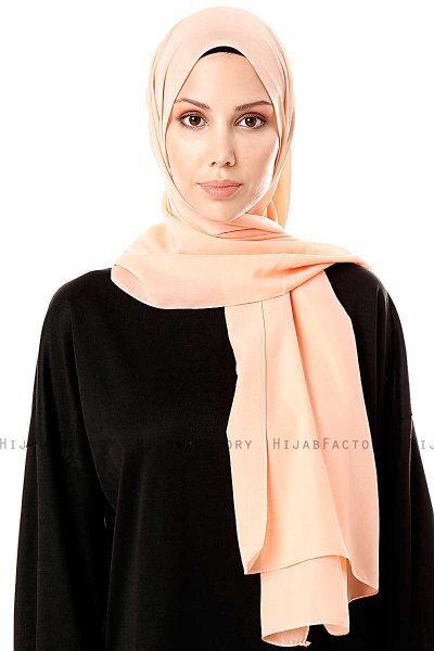Ayla - Hijab Chiffon Abricot