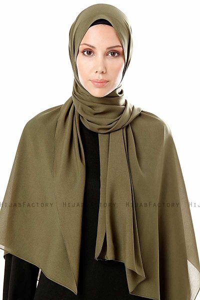 Ayla - Hijab Chiffon Khaki
