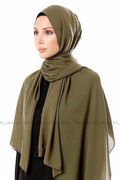 Ayla - Hijab Chiffon Khaki
