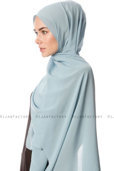 Ayla - Hijab Chiffon Pétrole Clair