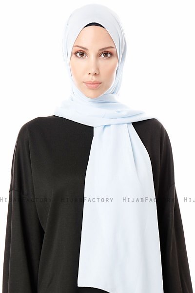 Ayla - Hijab Chiffon Bleu Clair