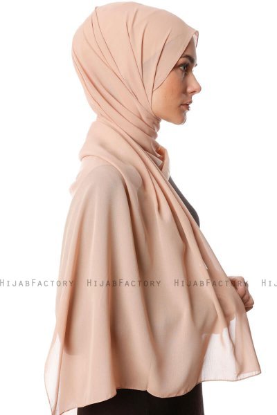 Ayla - Hijab Chiffon Marron Clair