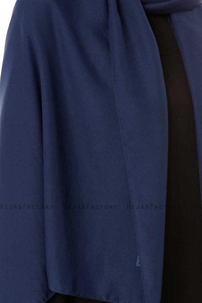 Ayla - Hijab Chiffon Bleu Marin
